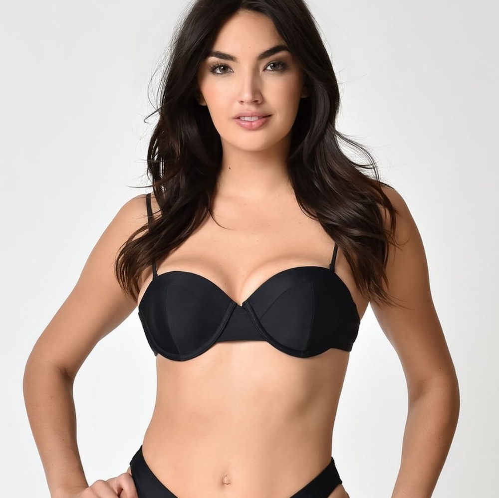 Unique Vintage Bandeau Swim/Bikini Top